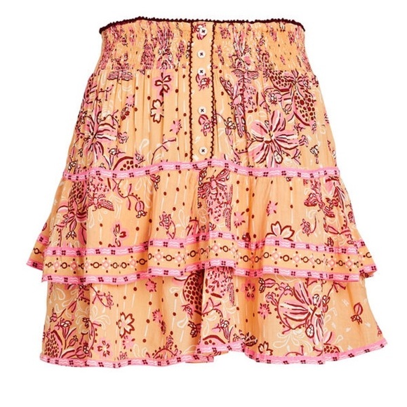 POUPETTE ST BARTH Camila Ruffled Floral Mini Skirt (14) - Picture 1 of 8